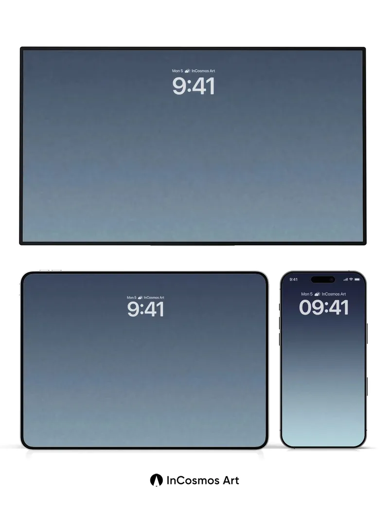 Serenity Gradient Wallpaper with Soft Light Flow