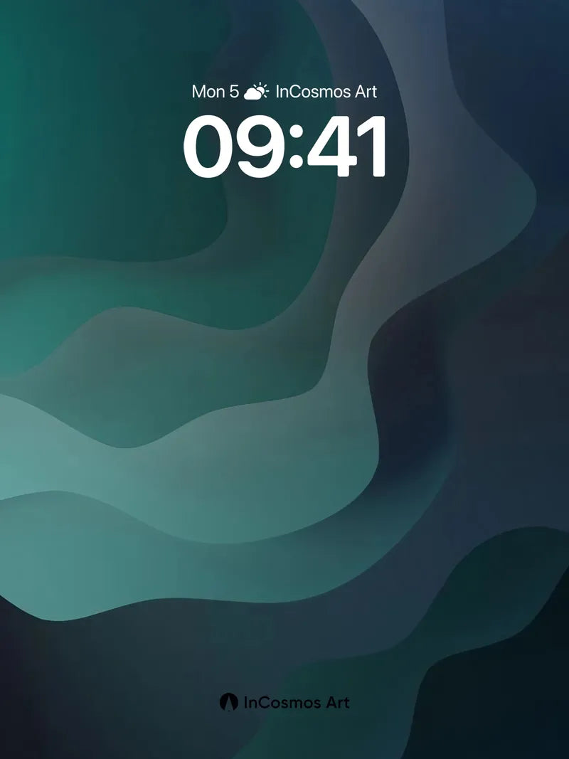 Serenity Wave Wallpaper with Depth Layers