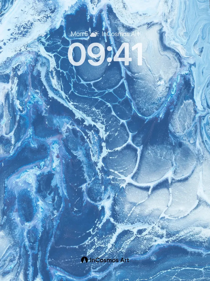 Frost Vein Wallpaper with Cracked Light