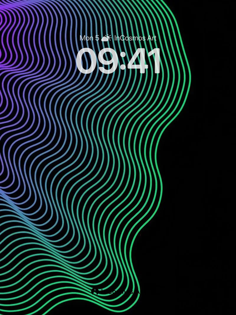 Neon Pulse Wallpaper with Electric Flow