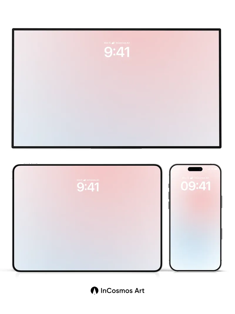 Soft Hush Gradient Wallpaper with Ethereal Light