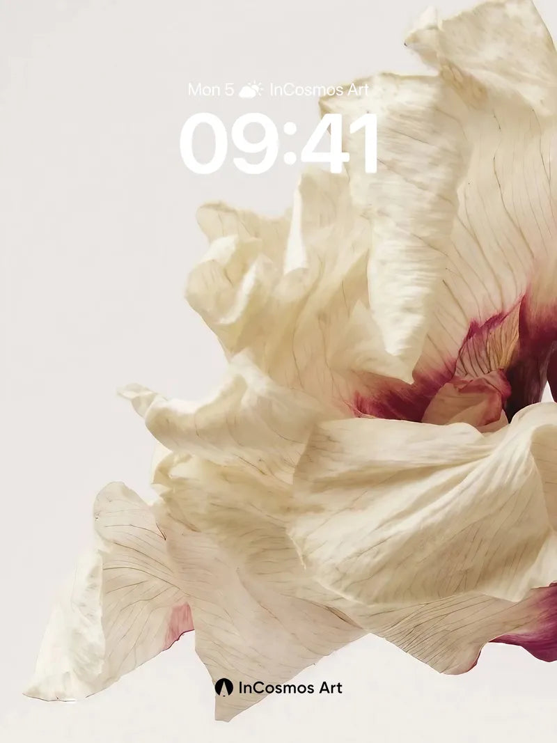 Silken Hush Wallpaper with Faded Petals