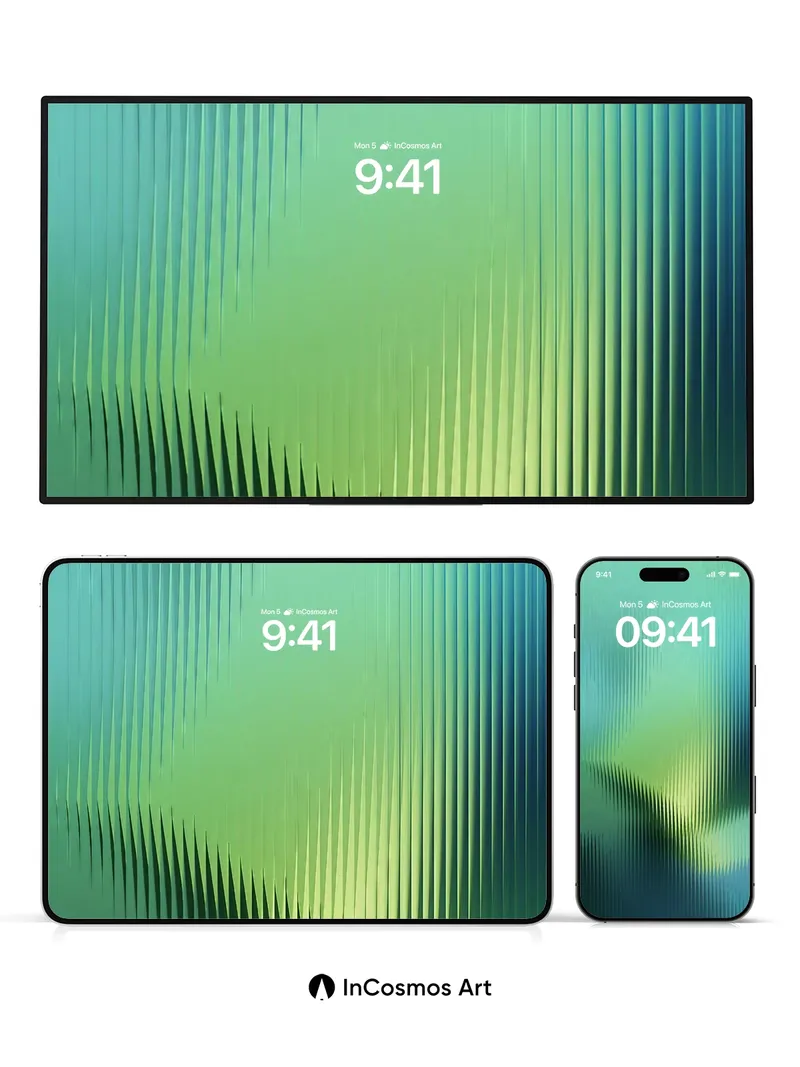 Serpentine Light Wallpaper with Vertical Veins