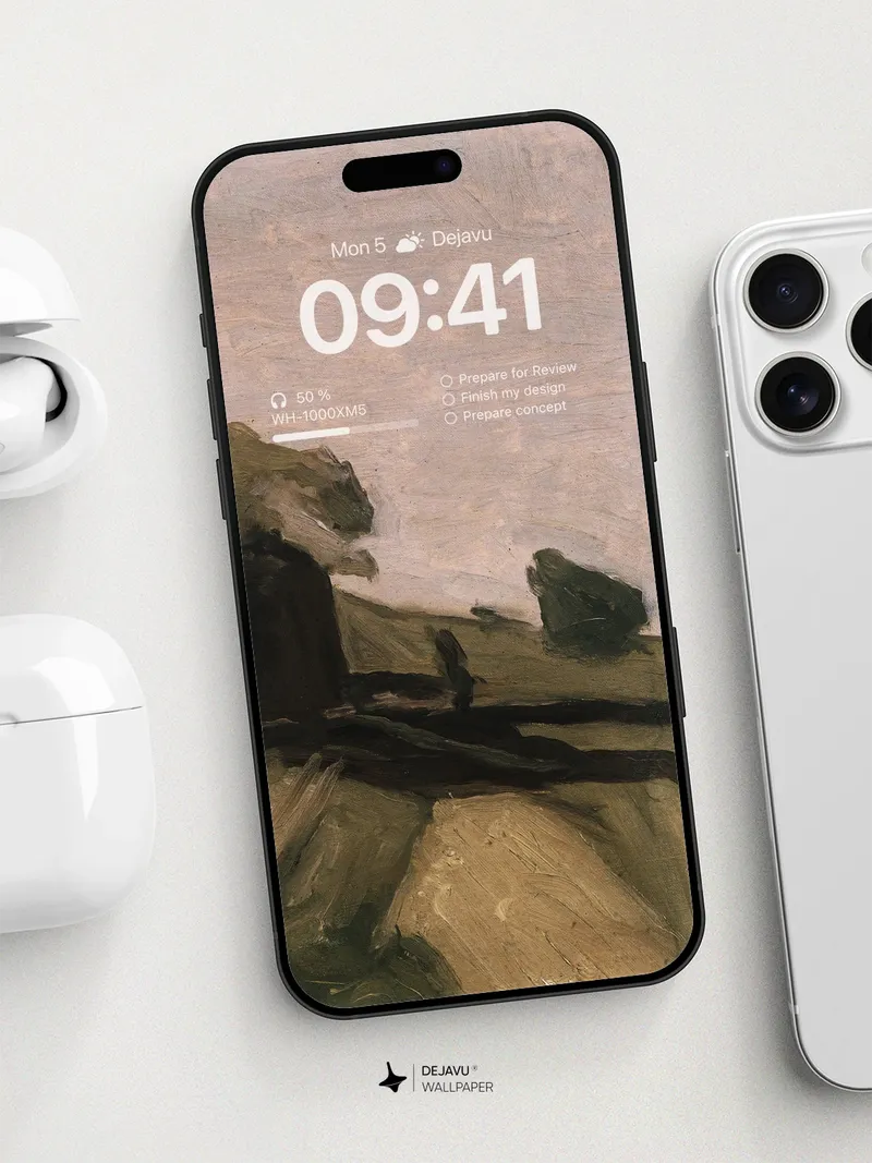 8K Minimalist Painting Wallpaper: Aesthetic Art for iPhone & Android