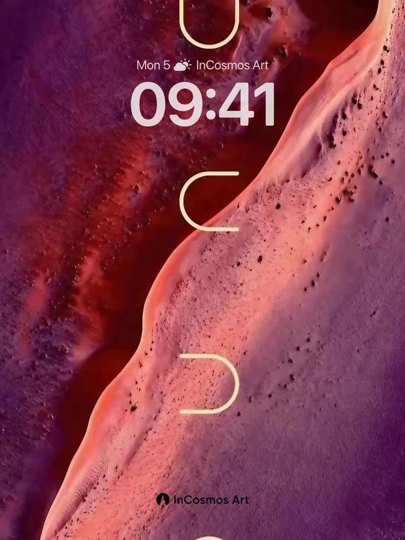 Velvet Dunes Wallpaper with Hidden Lines