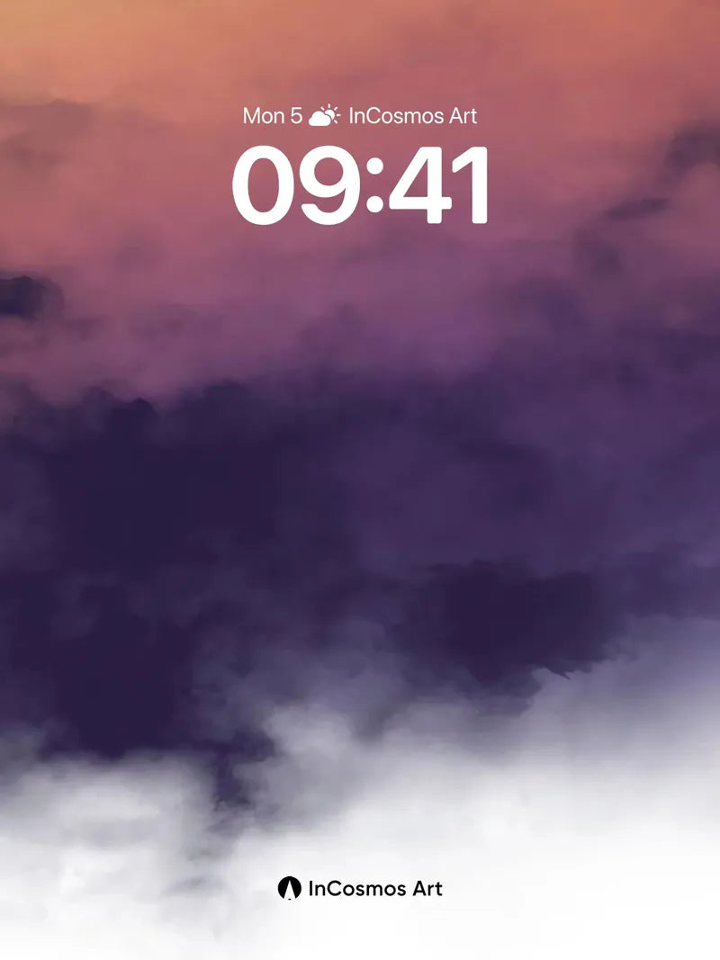 Crimson Horizon Wallpaper with Smoky Depths