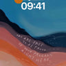 Serene Horizon Wallpaper with Whispering Text wallpaper for iPhone, iPad & Mac
