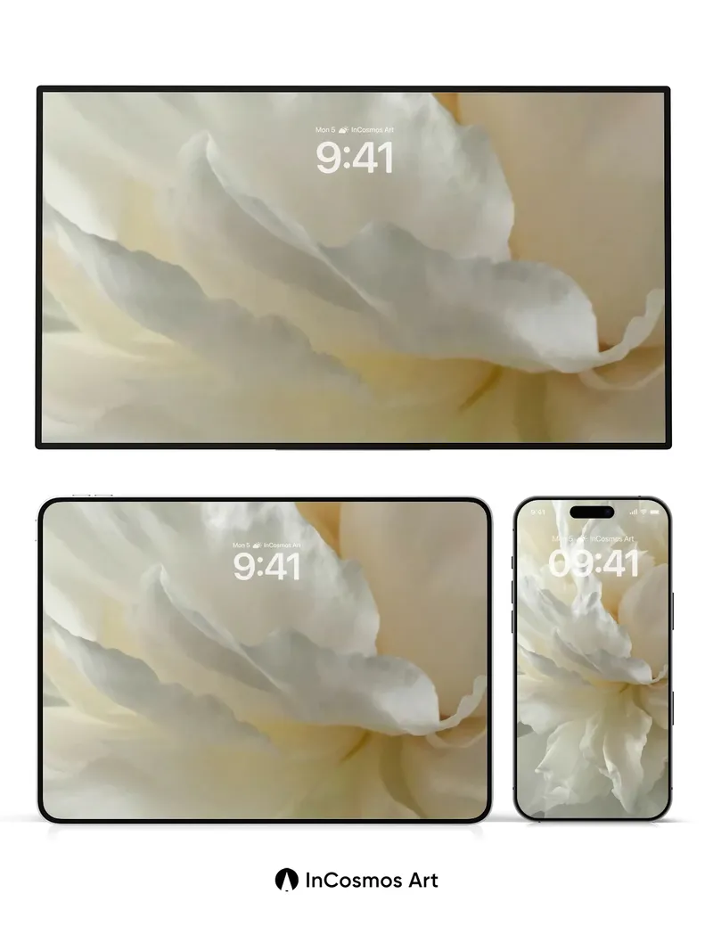 Silken Hush Wallpaper with Petal Veils