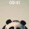 Serene Panda Wallpaper with Tiny Explorer wallpaper for iPhone, iPad & Mac