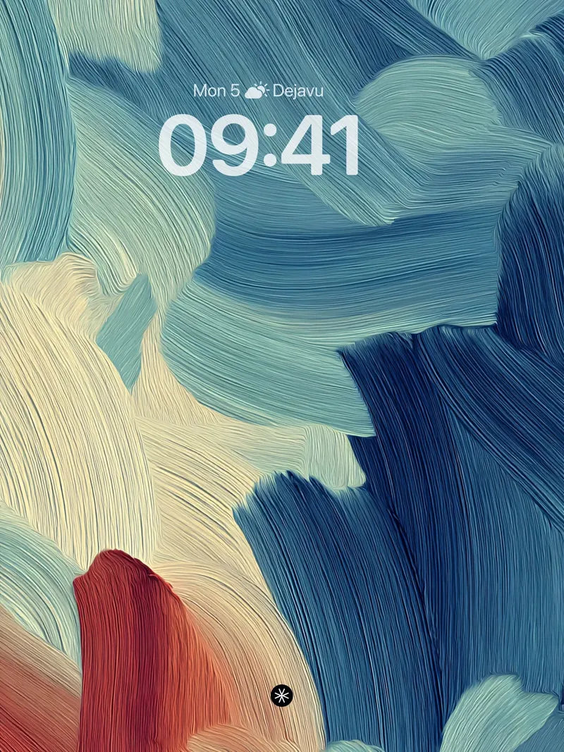 Fluid Brushstroke Waves Wallpaper Background