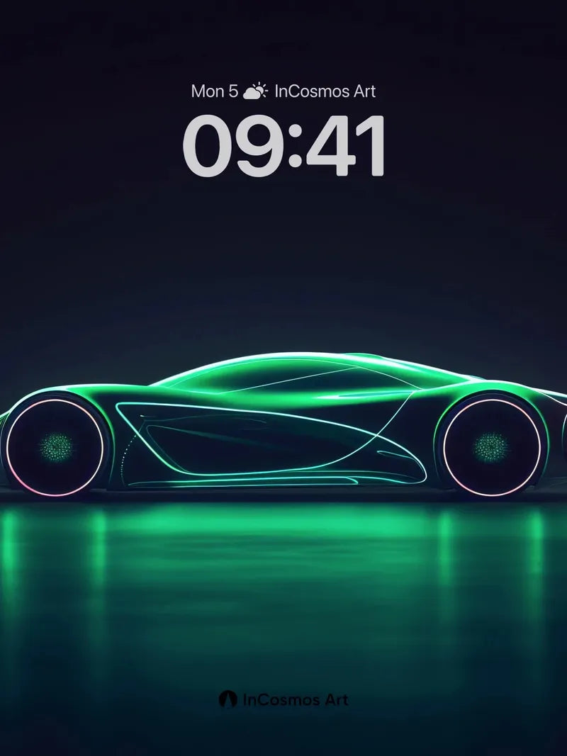 Neon Pulse Wallpaper with Electric Veins