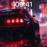Neon Rain Wallpaper with Reflective Asphalt wallpaper for iPhone, iPad & Mac