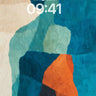 Abstract Silhouette Wallpaper with Gradient Flow wallpaper for iPhone, iPad & Mac