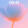 Soft Hush Flower Wallpaper with Gradient Sky wallpaper for iPhone, iPad & Mac
