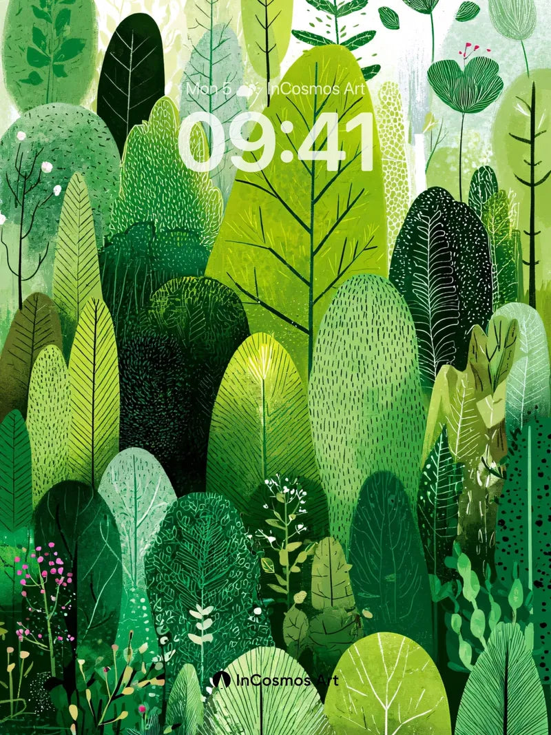 Whispering Canopy Wallpaper with Living Leaves