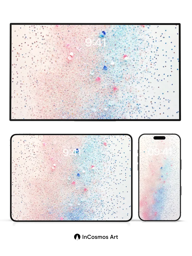 Whispering Confetti Wallpaper with Floating Hues