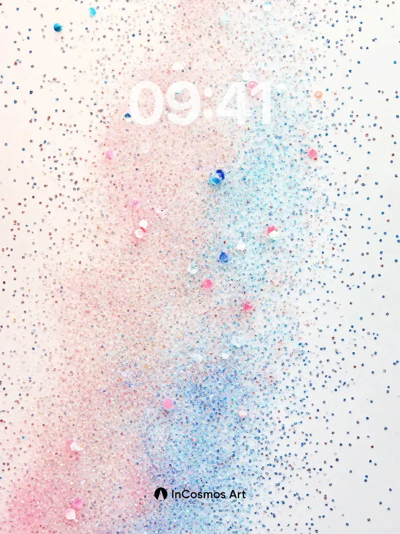 Whispering Confetti Wallpaper with Floating Hues