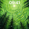 Whirlwind Forest Wallpaper with Celestial Core wallpaper for iPhone, iPad & Mac