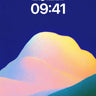 Serene Gradient Mountain Wallpaper with Ethereal Light wallpaper for iPhone, iPad & Mac