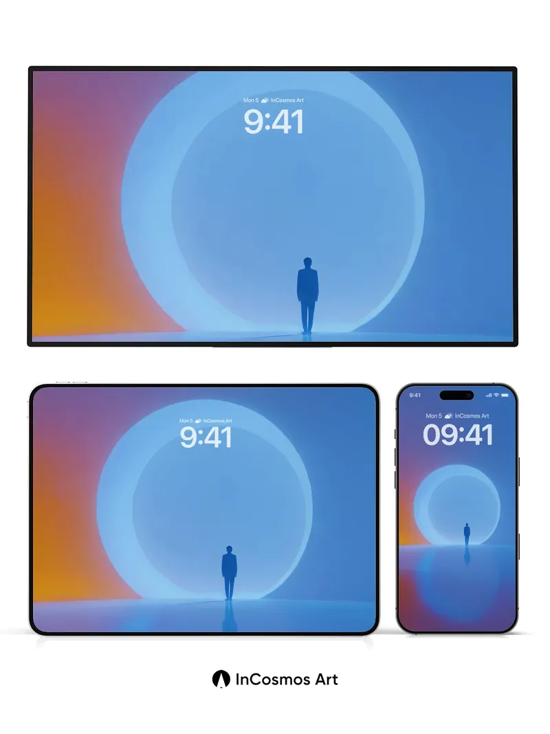 Serenity Sphere Wallpaper with Ethereal Light