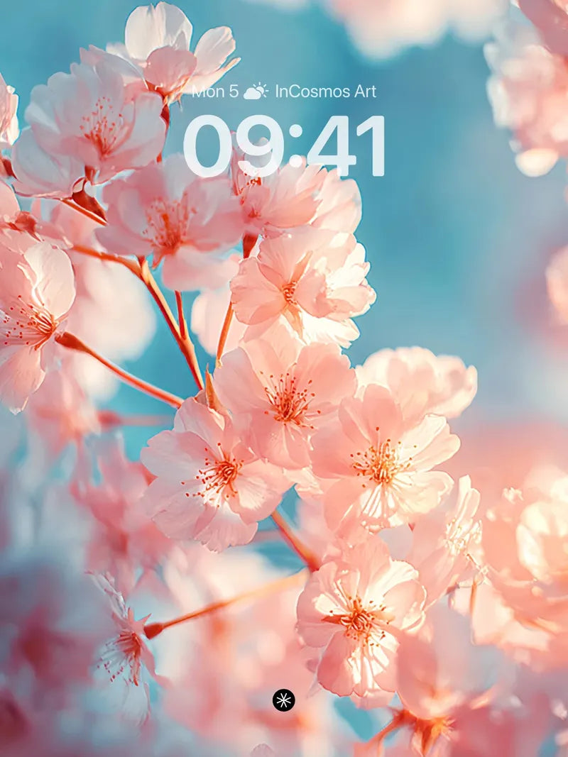 Serene Pink Petals Wallpaper in Soft Light wallpaper for iPhone, iPad & Mac