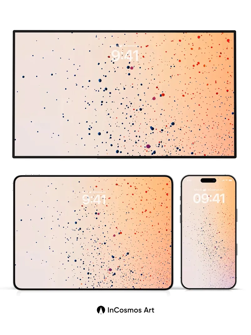 Whispering Dot Wallpaper with Floating Light