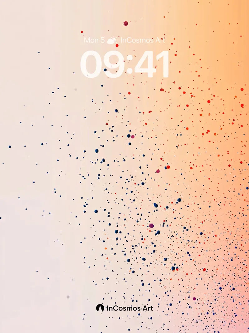 Whispering Dot Wallpaper with Floating Light