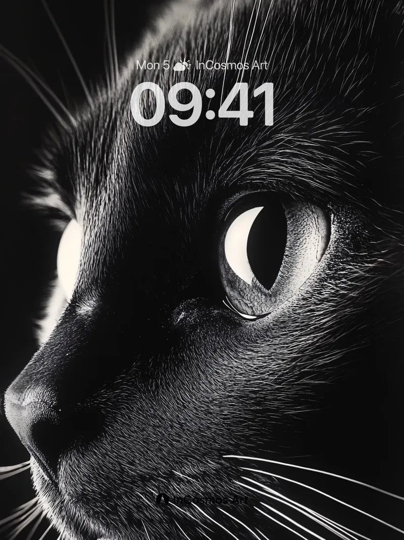 Shadowed Gaze Wallpaper with Silver Pupils