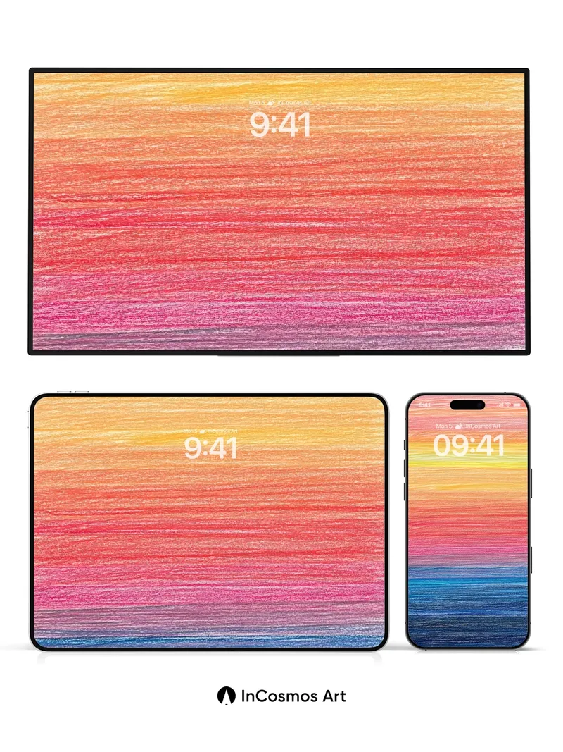 Sunset Hush Wallpaper with Horizon Breath