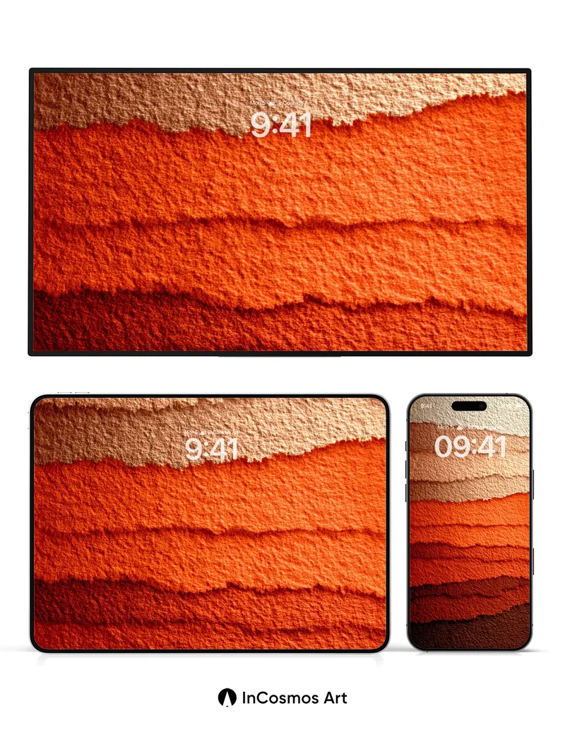 Warmth-Embraced Textured Wallpaper with Earth Tones