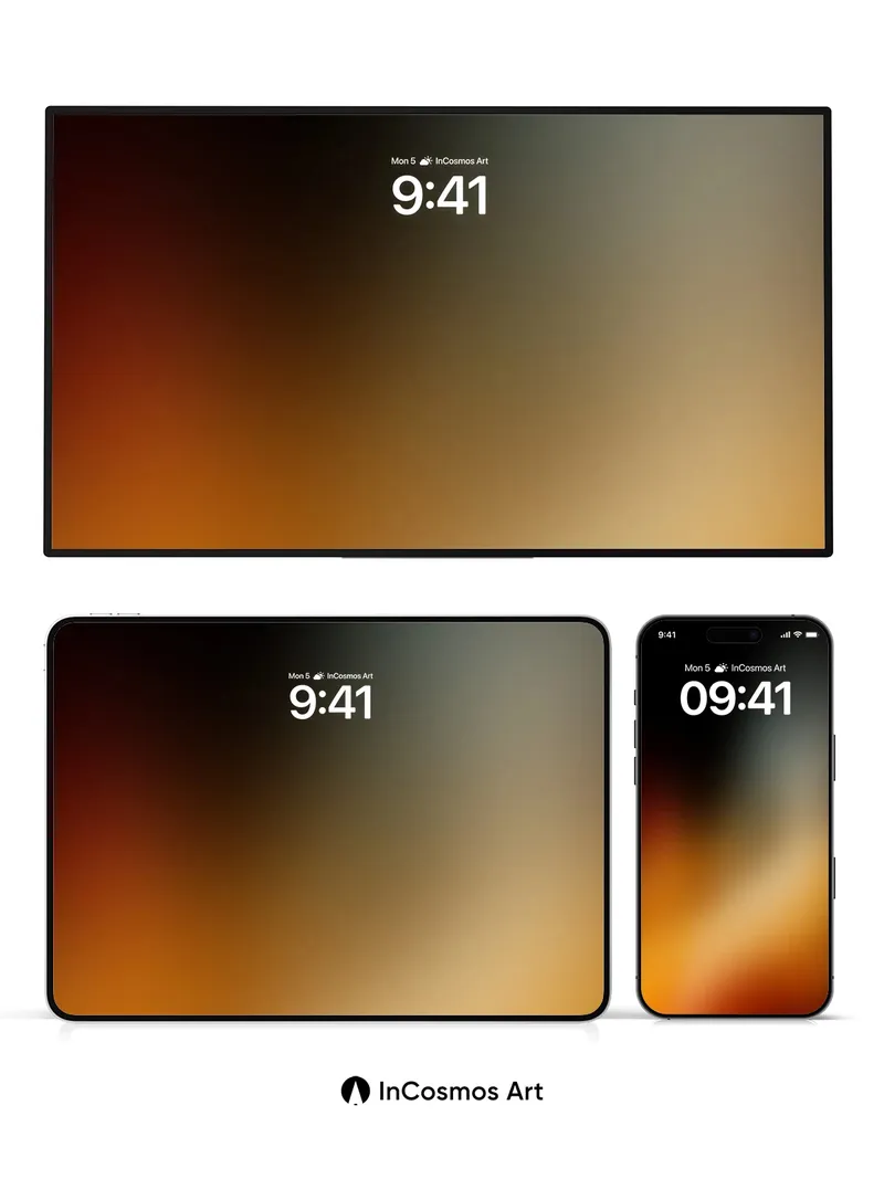 Ember Hush Wallpaper with Soft Gradient Flow