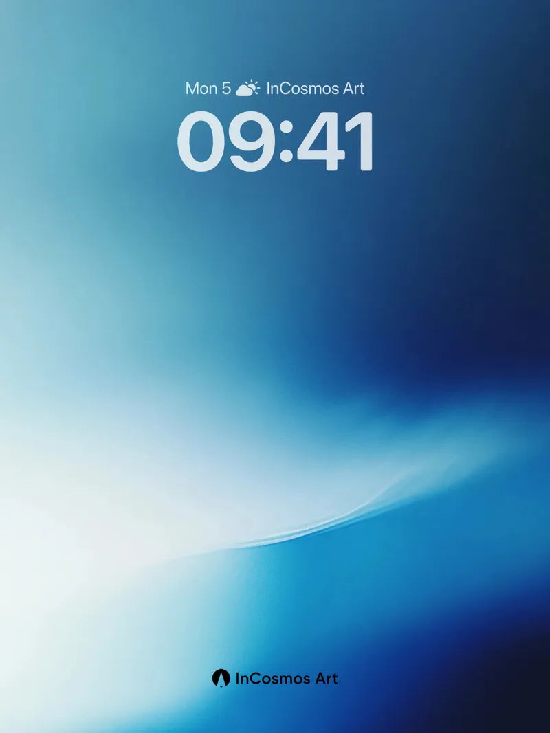 Calm Gradient Flow Wallpaper with Ethereal Light