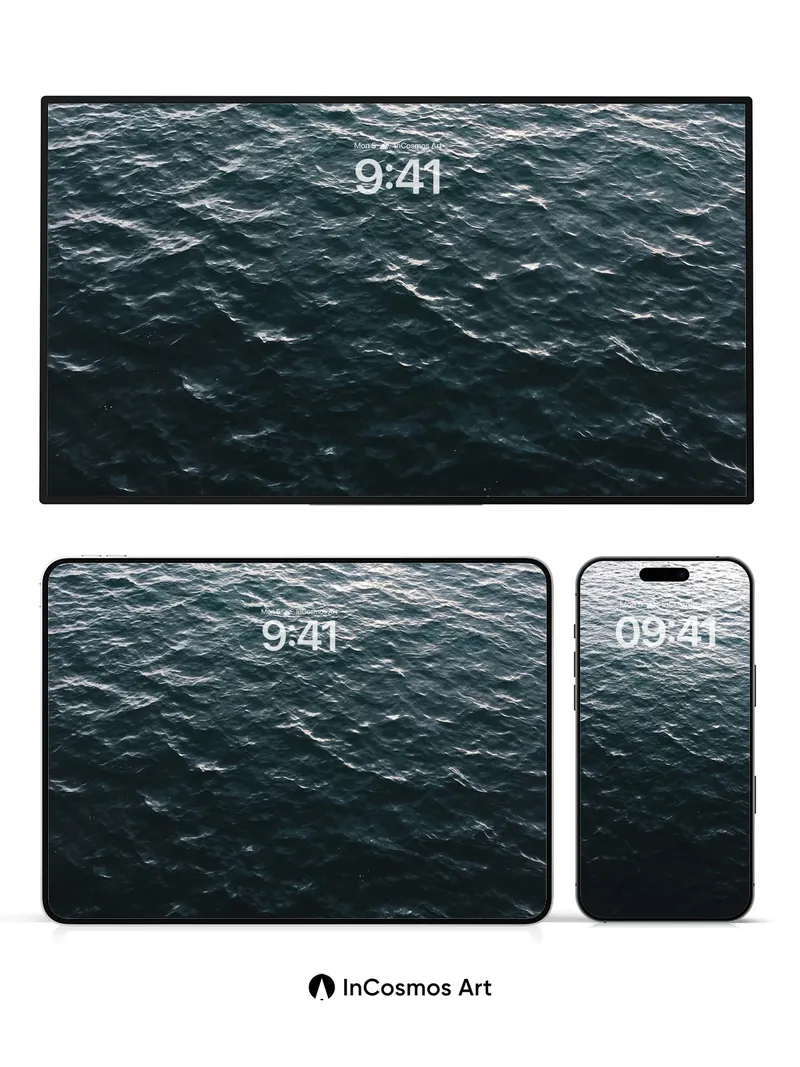 Midnight Tides Wallpaper with Silver Breath