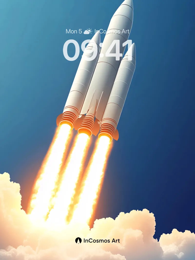 Ignition Sky Wallpaper with Cosmic Fire