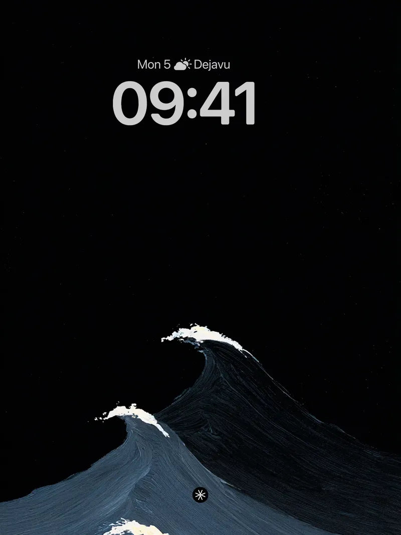 Midnight Wave Art Wallpaper