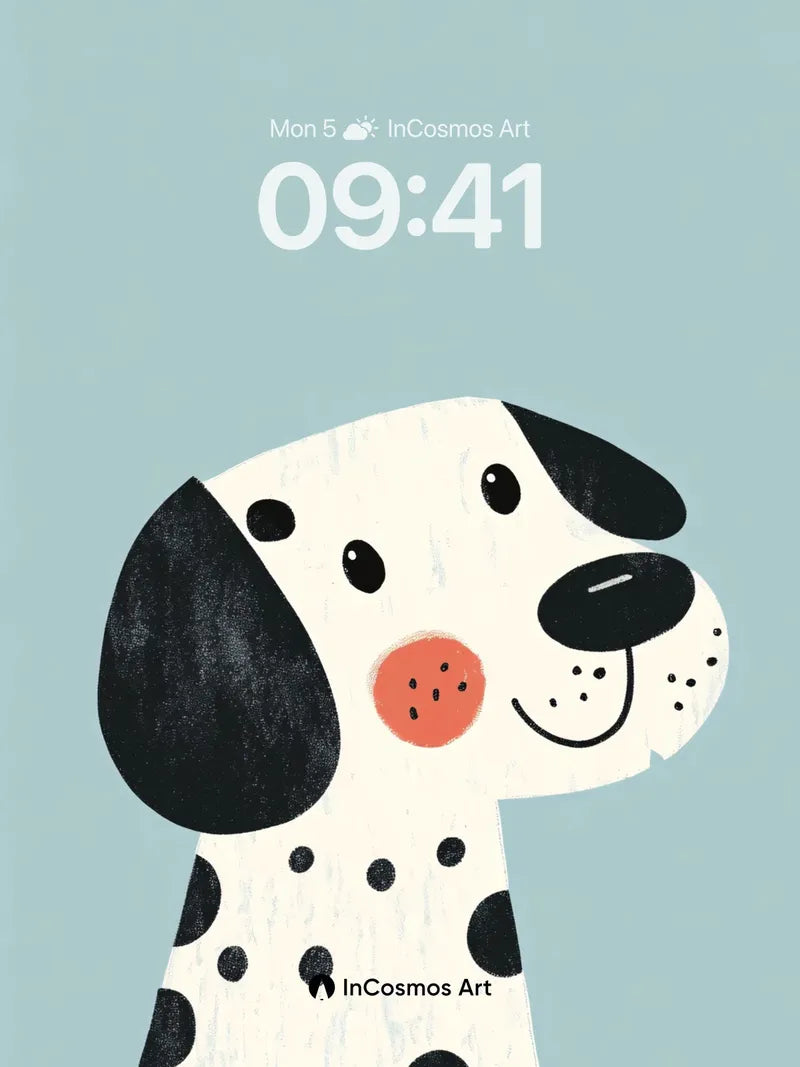 Whimsical Dalmatian Wallpaper with Playful Spots wallpaper for iPhone, iPad & Mac