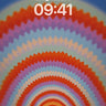 Pulsing Rainbow Wallpaper with Geometric Hues wallpaper for iPhone, iPad & Mac