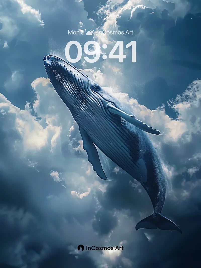 Celestial Leviathan Wallpaper in Clouds wallpaper for iPhone, iPad & Mac