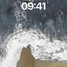 Whispering Tide Wallpaper with Solitary Surfer wallpaper for iPhone, iPad & Mac