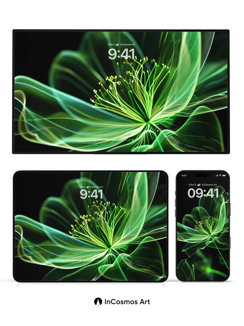 Luminous Veil Wallpaper with Ethereal Petals