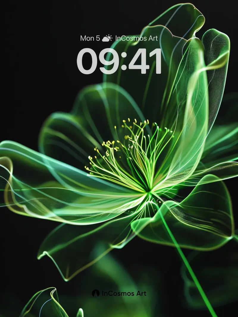 Luminous Veil Wallpaper with Ethereal Petals