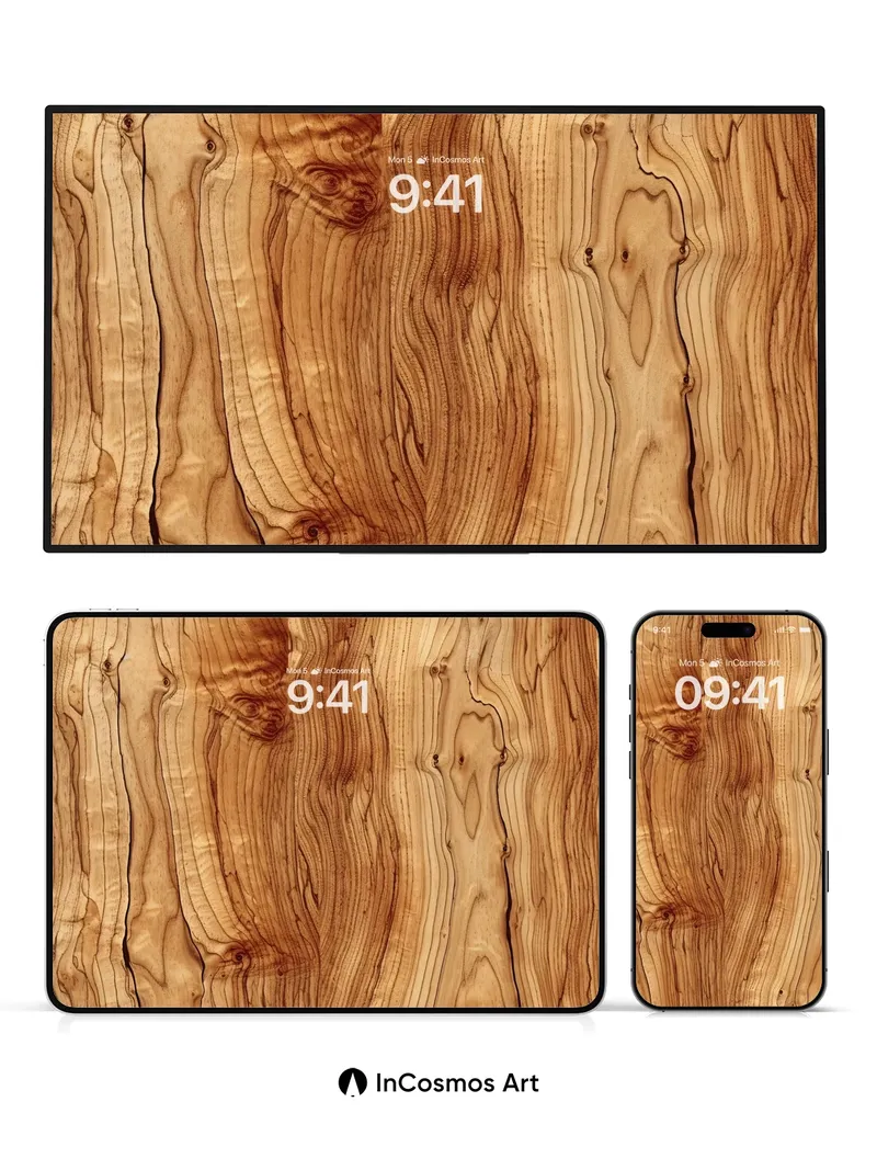 Warm Ember Wallpaper with Living Grain