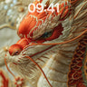 Ember-Scale Dragon Wallpaper with Golden Thread wallpaper for iPhone, iPad & Mac