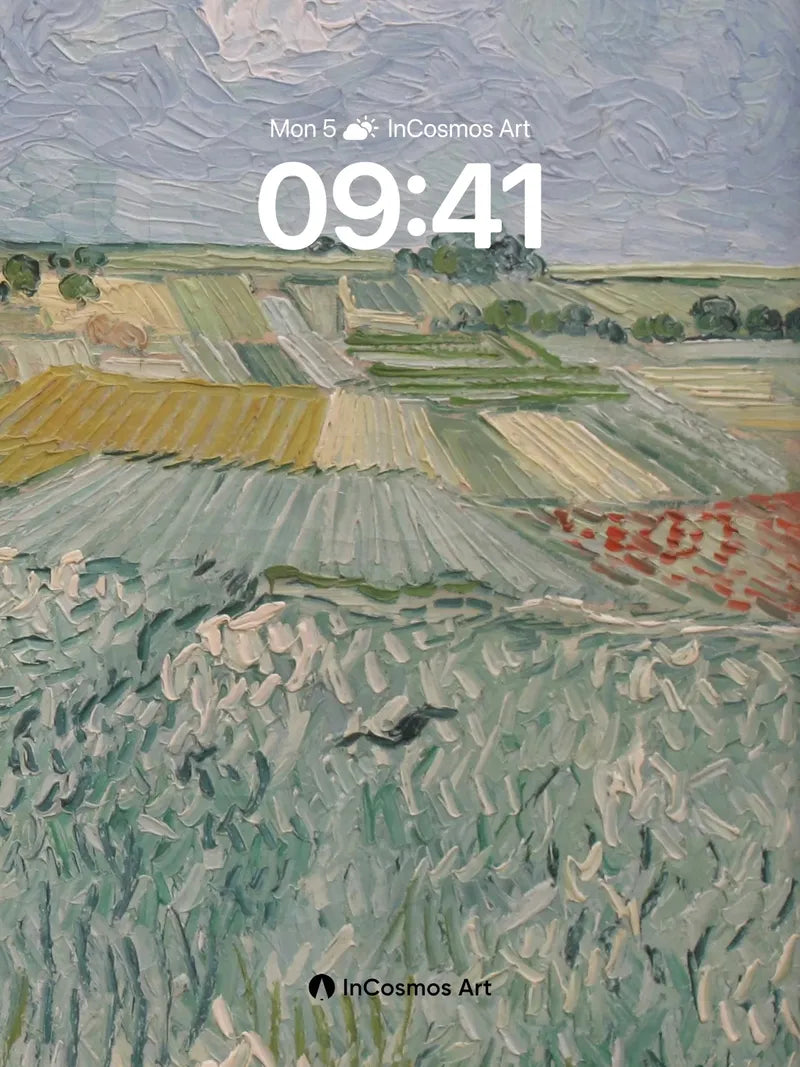 Whirlwind Fields Wallpaper with Van Gogh's Touch