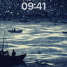 Midnight Drift Wallpaper with Starlit Reflections wallpaper for iPhone, iPad & Mac