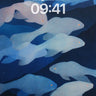 Serene Deepwater Wallpaper with Ethereal Fish wallpaper for iPhone, iPad & Mac