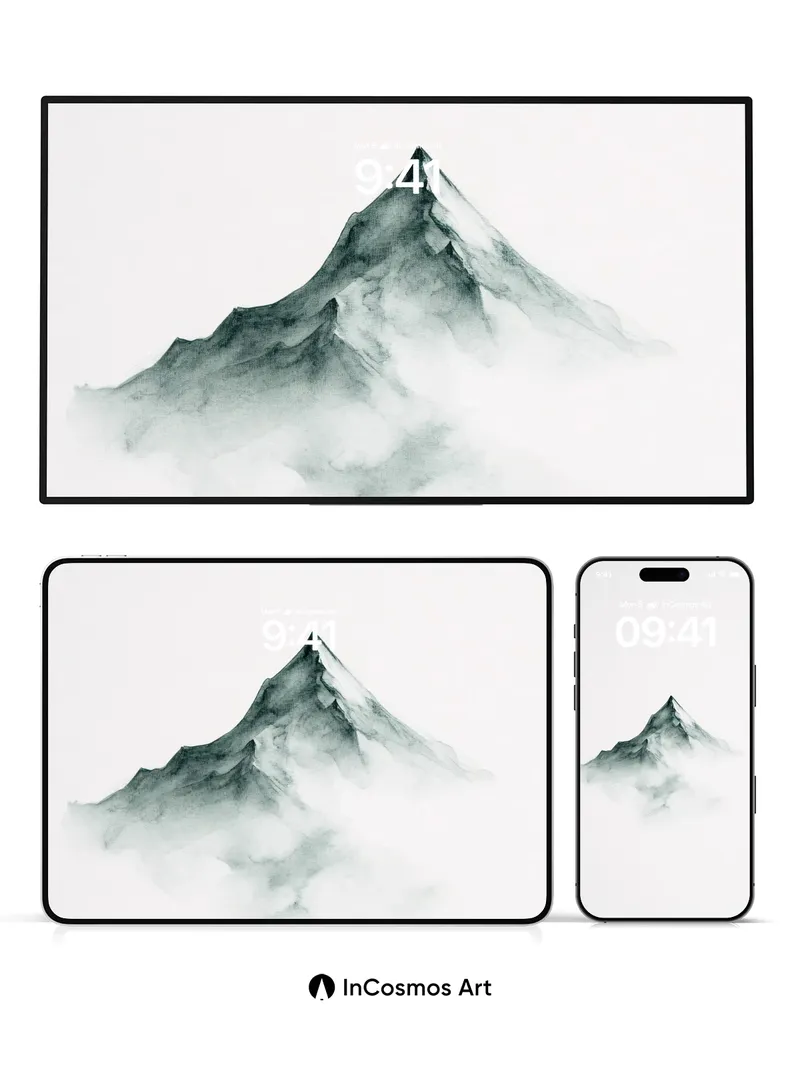 Serenity Peak Wallpaper in Ethereal Mist