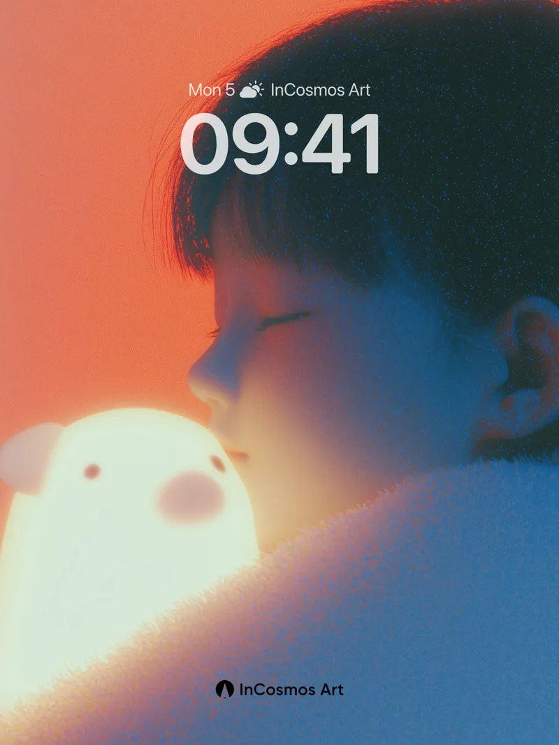 Serene Glow Wallpaper with Soft Light Embrace