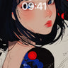 Crimson Reflection Wallpaper with Hidden Symbols wallpaper for iPhone, iPad & Mac