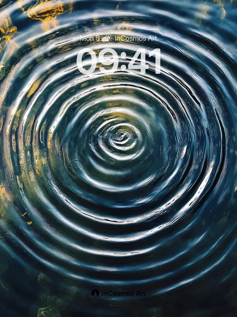 Sonic Ripple Wallpaper with Golden Echoes